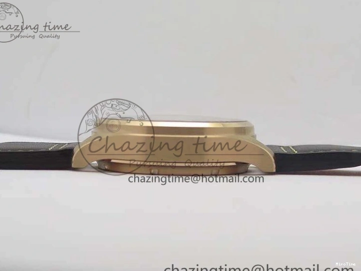 MIROTIME 0125 Popular Big Pilot Real PR IW502706 RG YLF 1:1 Best Edition Brown Dial On Calfskin Strap A 7223